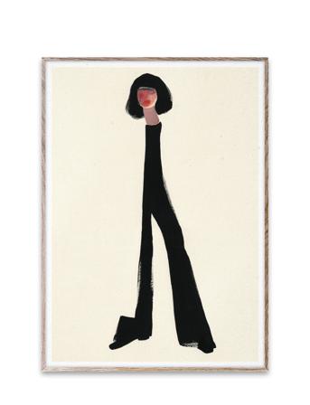 Black Pants - 50X70 Home Decoration Posters & Frames Posters Illustrations Multi/mønstret Paper Collective
