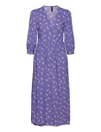 Yaswendy 3/4 Wrap Dress - Ca Purple YAS