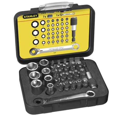 STANLEY 1-13-907 Ruuvikärkisarja 39-osainen, Koneiden tarvikkeet & käyttöosat
