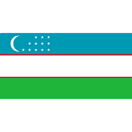 Usbekistan flagg Usbekistan