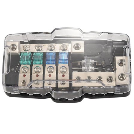 Multifunksjonell LED Bil Audio Stereo Anl Sikringsholder