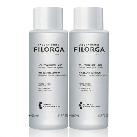 Filorga Skin-prep Duo soluzione micellare Viso e Occhi 02x400ml - Acqua detergente viso