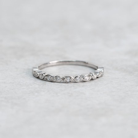 Förlovningsring Ängsvingel, 18K Vitguld - Förlovning- och vigselringar