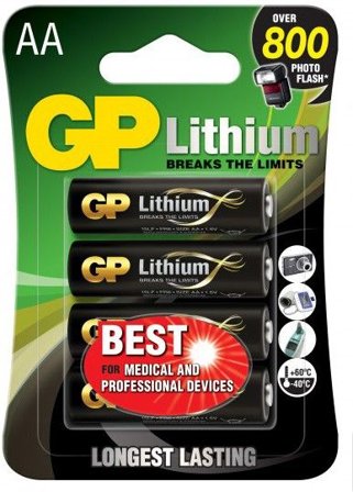 GP Batteries GP AA-litiumbatteri 1.5V 15LF-2U4 4-pack