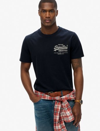 Superdry Tokyo Relaxed Tee - Navy - L