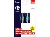 Trust Batteri TRUST USB-C Oppladbare AAA (4)