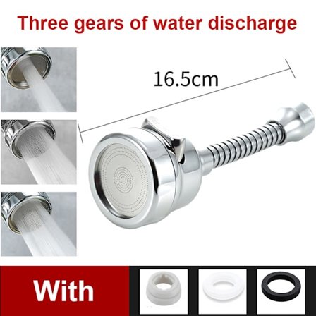 Universal 3Mode Köksblandare Adapter Luftare Duschhuvud Pres