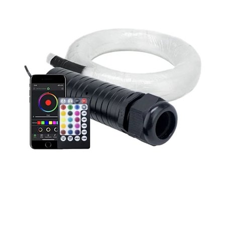 Bil tak stjärnljus, RGBW-färg, APP-styrd, Blandat 310st 3M, Bilkopplingsplugg