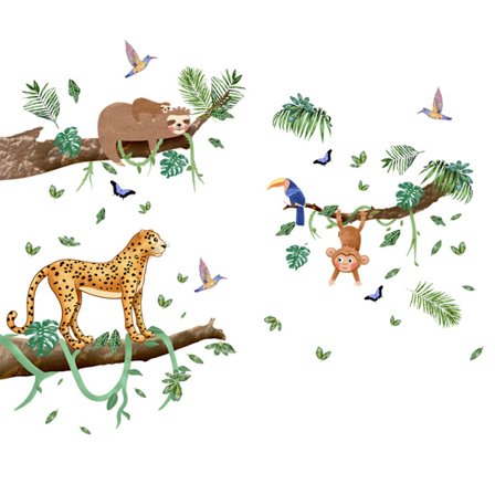 Skogstema dyre-veggdekorasjon for soverom, stue