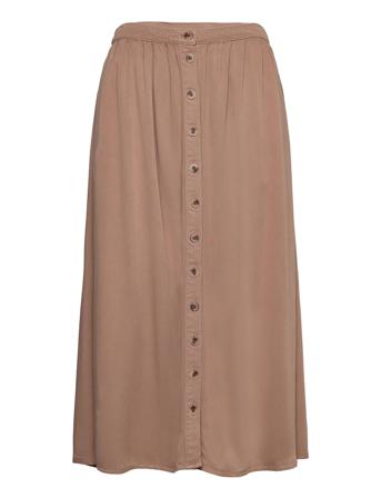 Viphine Fanza Hw Midi Skirt/Pb Brown Vila