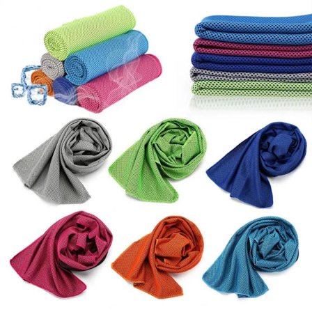 Cooling Ice Towels Microfiber Yoga Cool Thin Towel Outdoor Sport Summer Cooling Scarf Gym Wear Icing Sweat Band Top Sports Towel