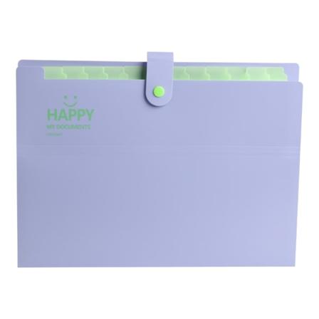 Dokumentarrangører Harmonikaer Papirmappe med trykknap Udvidende filmappe