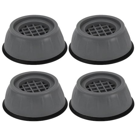 Antivibrationskuddar för tvättmaskin, tvättmaskin antivibrationskuddar stötsäkra ljuddämpande halkfria gummistöd med starkt grepp