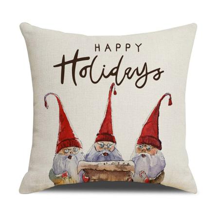 Juldekorationer Örngott 45x45cm Set Med 4 Tomte 345*45 Cm 4 St