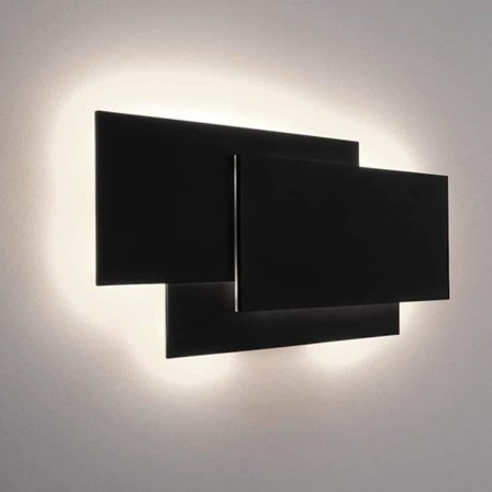 Kraftig LED Vegglampe 12W Kaldhvit 4000K, Moderne Belysning for Hall og Soverom, Veggmontert