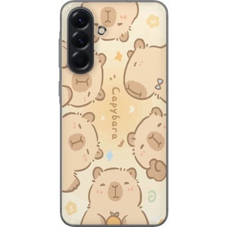 Yhteensopiva Puhelinkuori Samsung Galaxy A56 Capybara Cuties Pastellisuunnittelu suloisia kapibaareja pehmeissä väreissä suloinen lämmin tyyli, jo