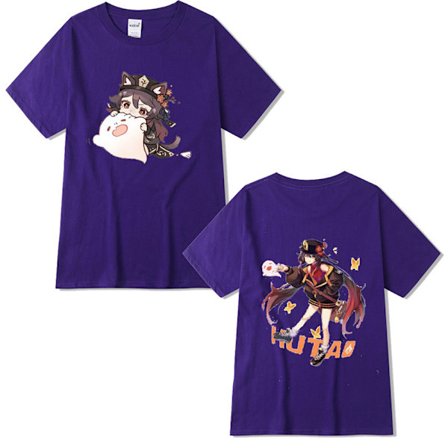 Genshin Impact Walnut T-shirt Par T-shirt lila