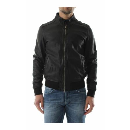 BomBoogie Leather Jakke Sort, Herre