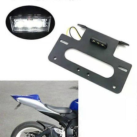 Passer til Suzuki GSXR 600 750 GSX-R600 GSX-R750 K6 K8 2006-2010 Bagende Nummerpladeholder Kit Fender Eliminator