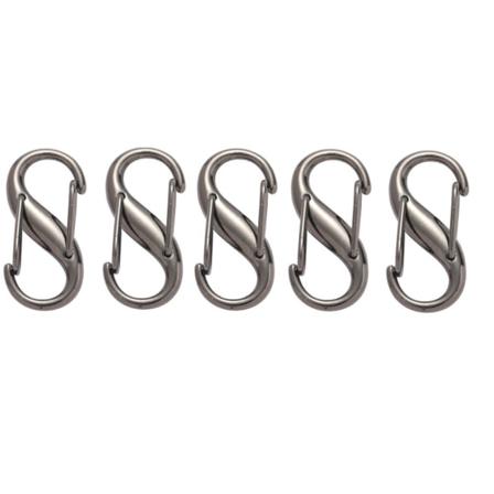 S-formad Kedjespänne 5 St Grå