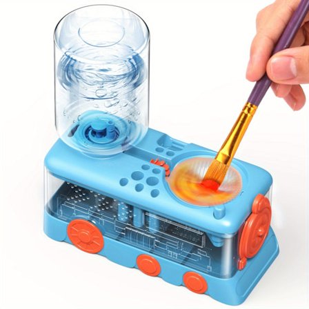 5-i-1 Penselrenser Holder Vandhjul Effektiv Akryl Akvarel Skylle Station