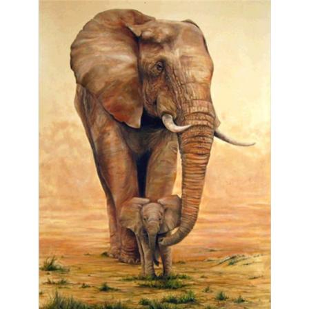 30x40cm 5D DIY timanttimaalaus täydellinen,éléphant#G,DIY timantti Reinin