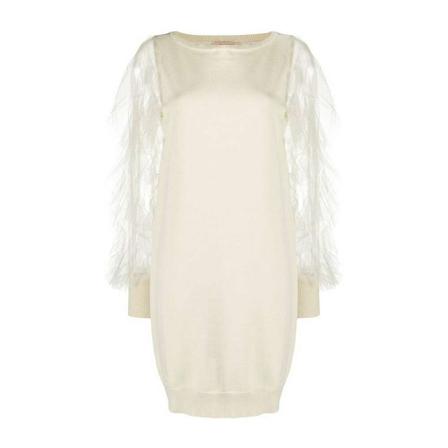 Twinset, Short Dresses Beige, Dames, Maat:S