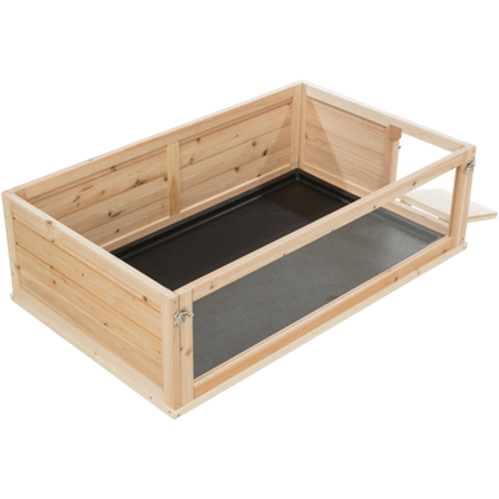 Trixie - Innendørs løpegård for små kjæledyr Tre/Plast Brun 114 x 74 cm - Smådyr - Bur og transport - Smådyrhager og kaninhager - ZOO.no