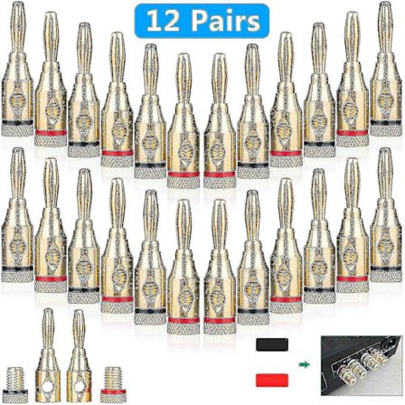 Audio Jack -kaiutinkaapelin banaaniliitin