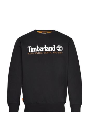 Wwes Crew Neck Bb Sweat-shirt Genser Svart Timberland*Betinget Tilbud
