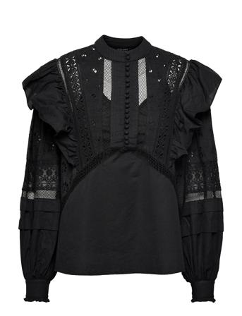 Prim Broderie Top Black AllSaints