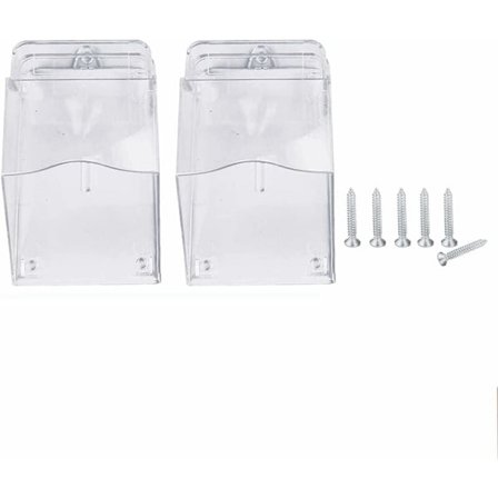 Transparent Dørklokke Cover, Praktisk Betjening Vandtæt Dørklokke Beskyttelse for Uafbrudt Kommunikation