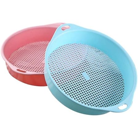 Pyörivä Maan Siivilä Muovi Maan Siivilä Pyöreä Verkko Puutarhan Siivilä Hiekka Siivilä Siivilät Puutarhan Siemennys Viljely Työkalu Kyynärnojat 