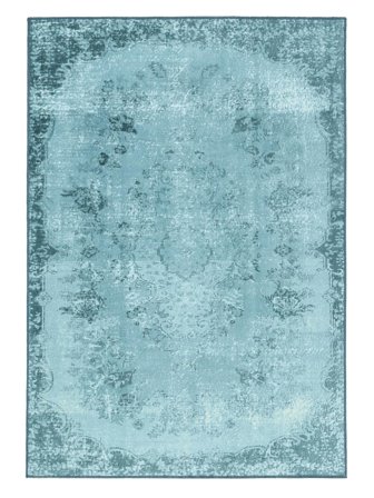 Scarlett Lavable 140X200 Petit Turquoise Médaillon Tapis