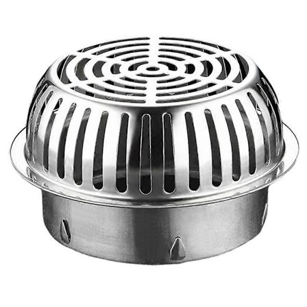 304 Rustfrit Stål Tagrende Gulvafløbsdæksel Tag Altan Kloakfilter Tagrendeafløbsrør Anti-Blokerende Maske Dæksel, B