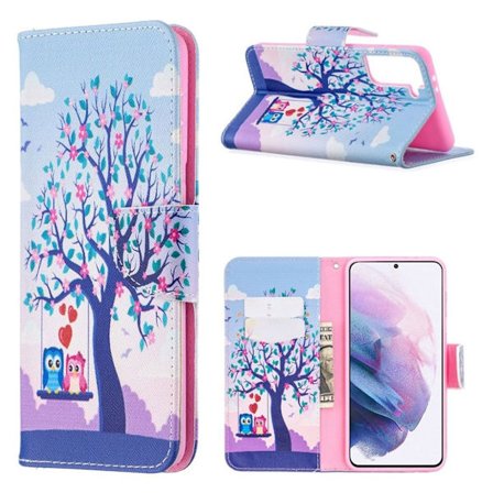 Wonderland Samsung Galaxy S21 Plus flip etui - træ