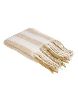 Stribet plaid Mia Gul