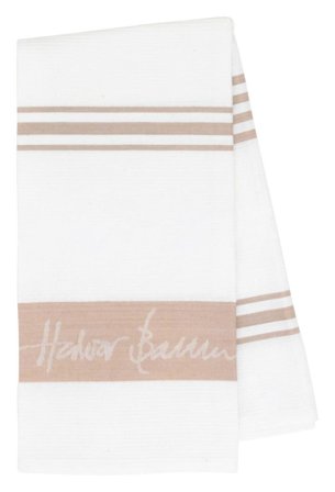 Halvor Bakke Kjøkkenhåndkle Stripe Hvit-Beige