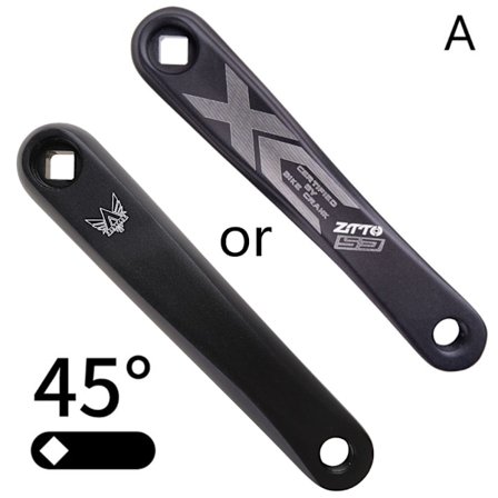 170mm krankarm cykel krankarm til mountainbike, horisontalt firkantet hul