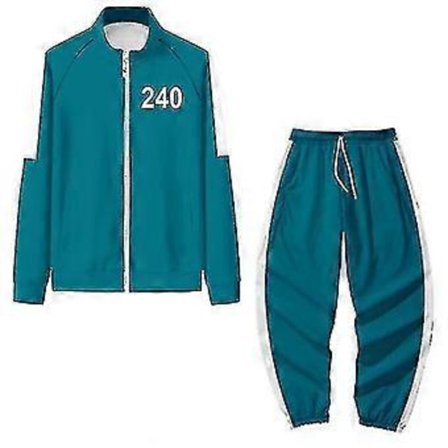 Squid Game Hoodie Tracksuit Sett Halloween Party Kostyme_jl(2XL 240)