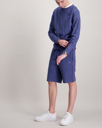 GANT SHIELD COTTON SLUB SHORTS Bleu Shorts Garçon - Kids Brand Store