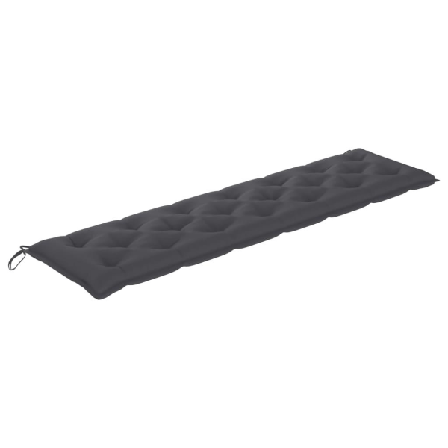 Vidaxl Bänkdyna För Trädgården Antracit 200x50x7 Cm Tyg Antracit