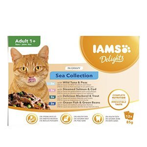 Iams Cat Delights in Gravy Multipack Sea Collection, 12x85 g