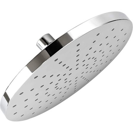 8 tum fast duschhuvud regndusch svängbar kula fast montering abs krom rund