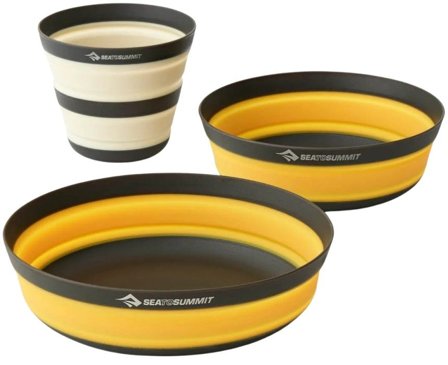 Sea to Summit Sea To Summit Frontier UL Collapsible Dinnerware Set 1Person 3-pieces 0 - Kopper, Tallerkener og Bestikk