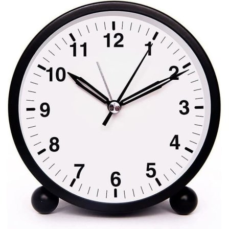 Veggklokker Nattbord Lydløs Batteridrevet Bordklokke Lys Liten