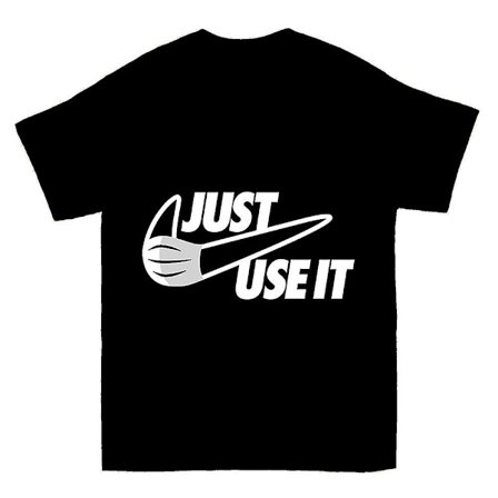 Använd bara The Mask White T-shirt