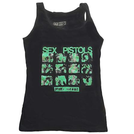 Sex Pistols Dam/Damer Pretty Vacant Bomullstank Top XL Svart Black XL