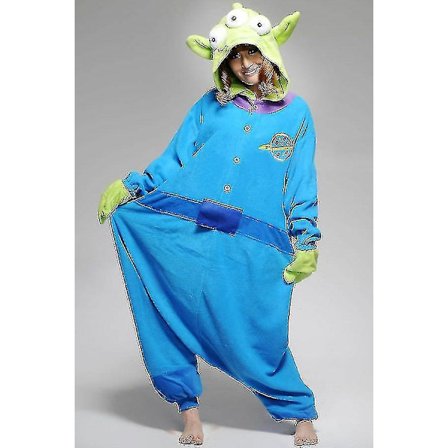 Halloween Unisex Onesie Kigurumi Fancy Mekko Puku Hupparit Pyjamat Sleep Wear-9-1 - Perfet Aliens