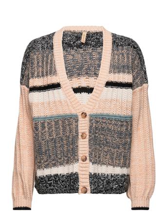 Sc-Gita Strikkegenser Cardigan Multi/mønstret Soyaconcept